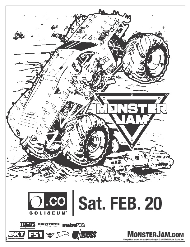 Dragon Monster Jam Coloring Pages